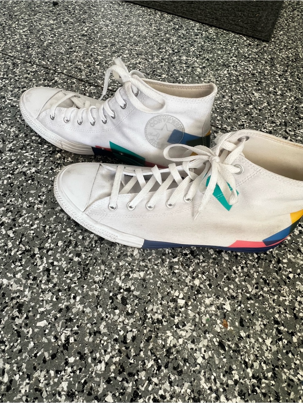Converse Chuck Taylor All Star High Space Racer White Multi Men’s Size 12 - Picture 13 of 16